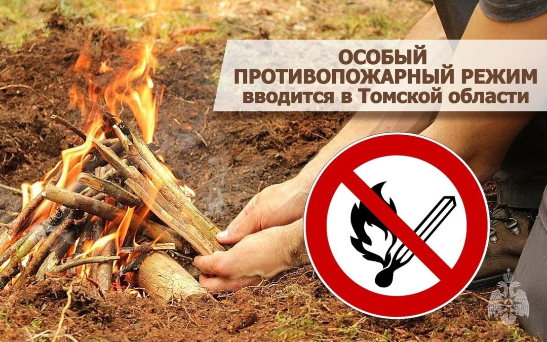 На территории Томской области продолжает действовать особый противопожарный режим.